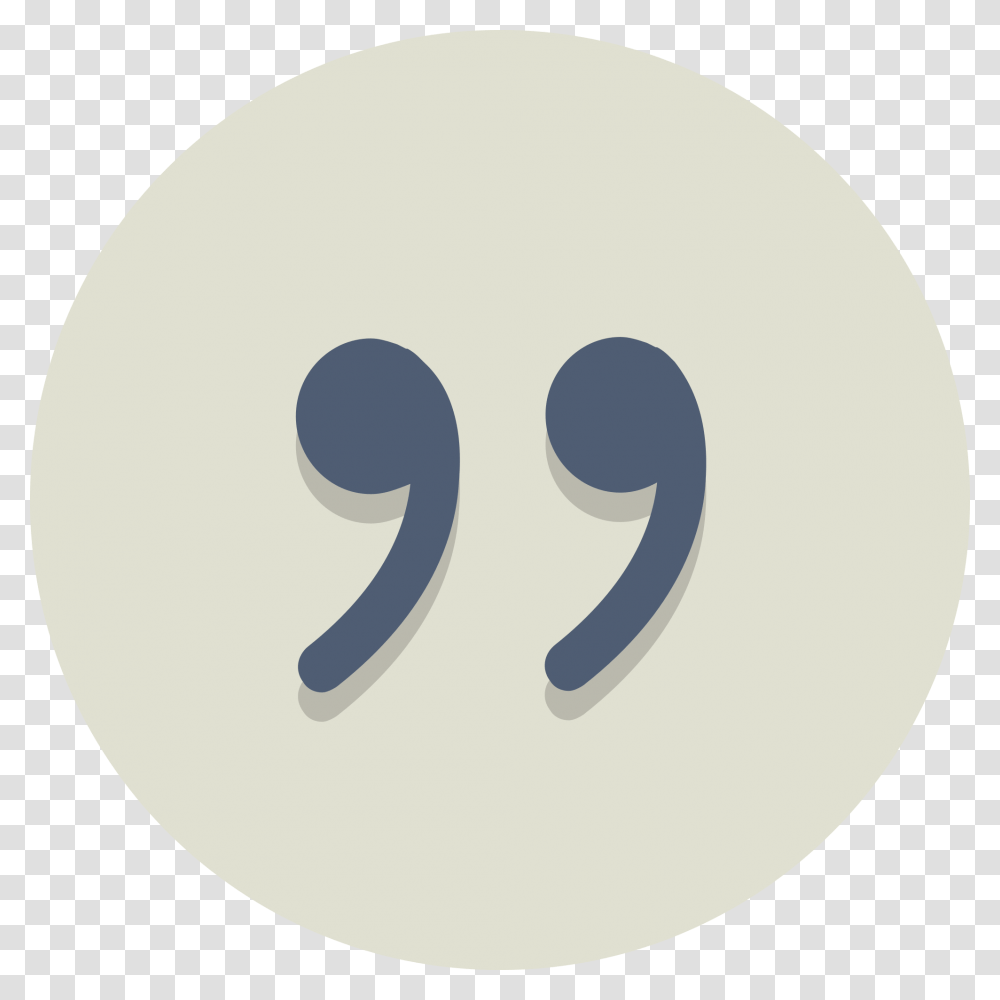 Circle Icons Quote Citation Icon In, Number, Alphabet Transparent Png