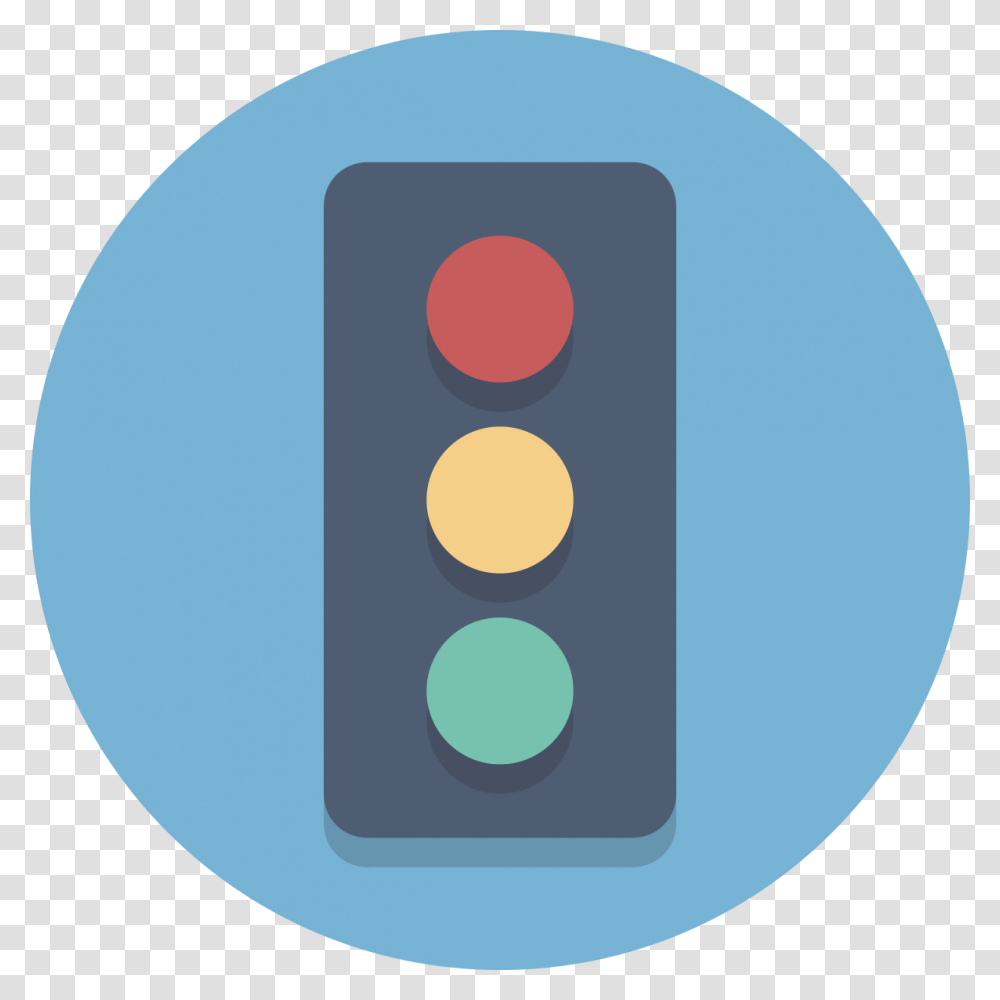 Circle Icons Traffic Traffic Lights Flat Icon, Disk, Security Transparent Png