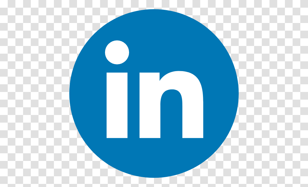 Circle Linkedin Logo Media Network Share Social Icon Linkedin Circle Logo, Symbol, Trademark, Word, Text Transparent Png