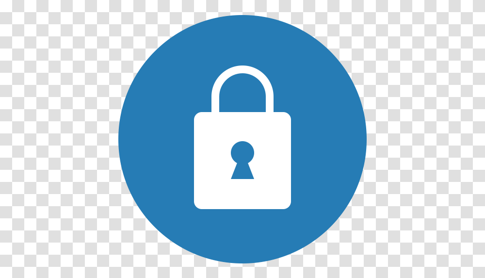 Circle Lock Privacy Safe Secure Logo Linkedin Image For Email Signature, Security Transparent Png