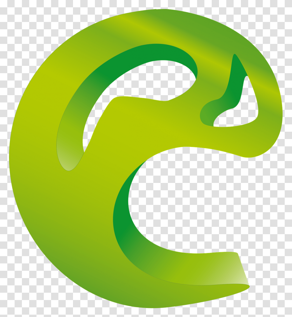 Circle Logo C Letter Abstract Image Abstract Green C Verde, Text, Number, Symbol, Recycling Symbol Transparent Png