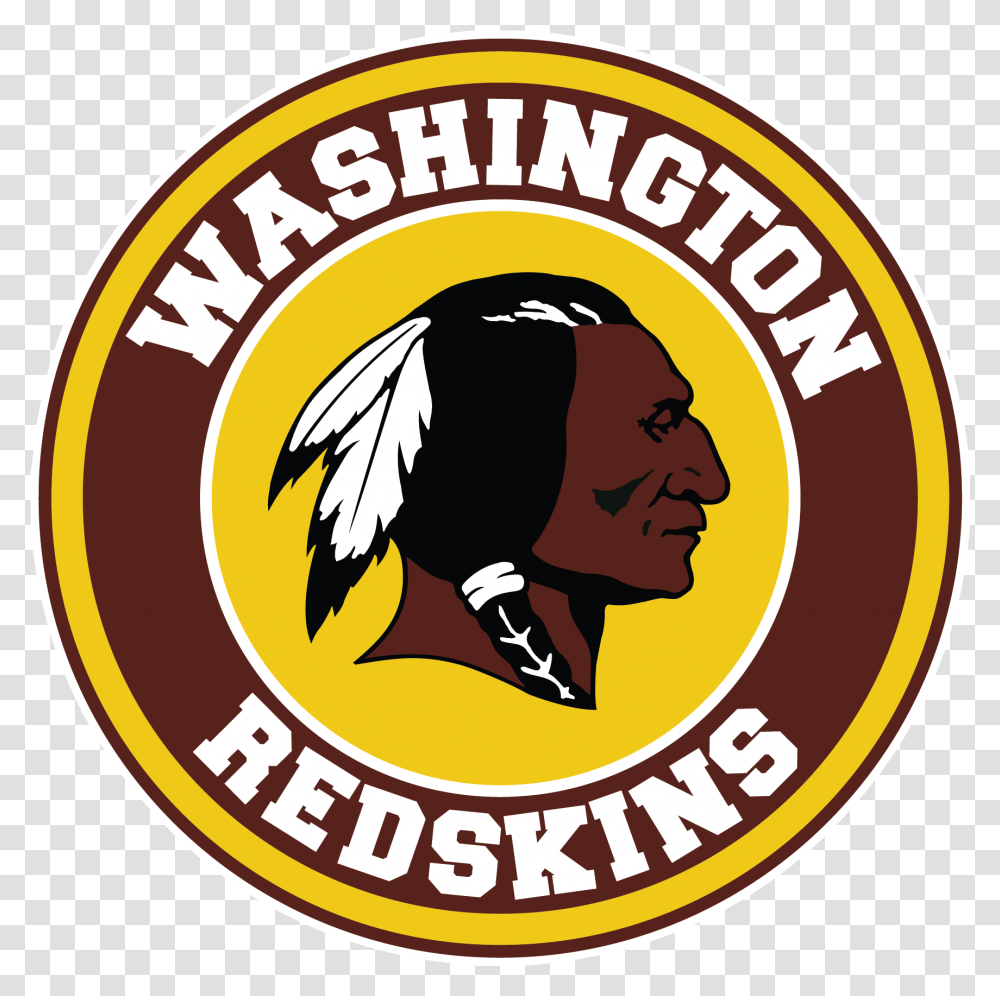 Circle Logo Vinyl Decal Sticker Washington Redskins Logo, Label, Text, Symbol, Person Transparent Png