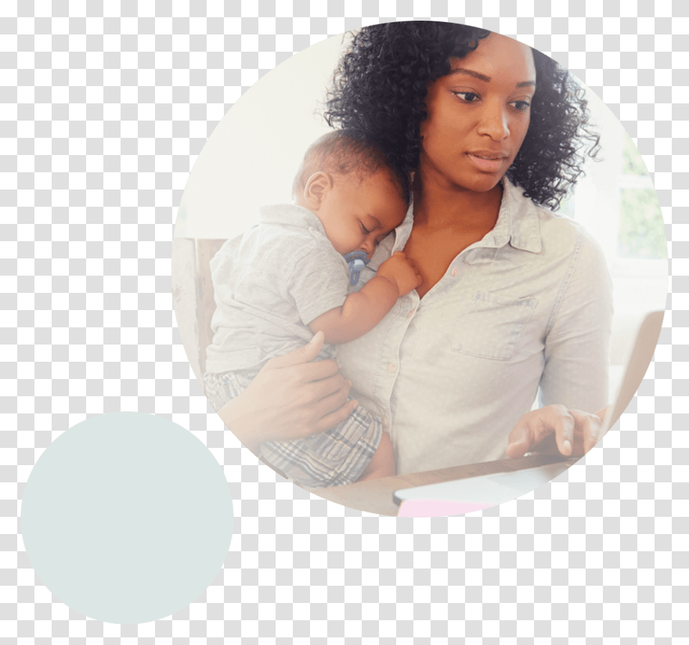 Circle Maker With Baby, Hair, Face, Person, Female Transparent Png