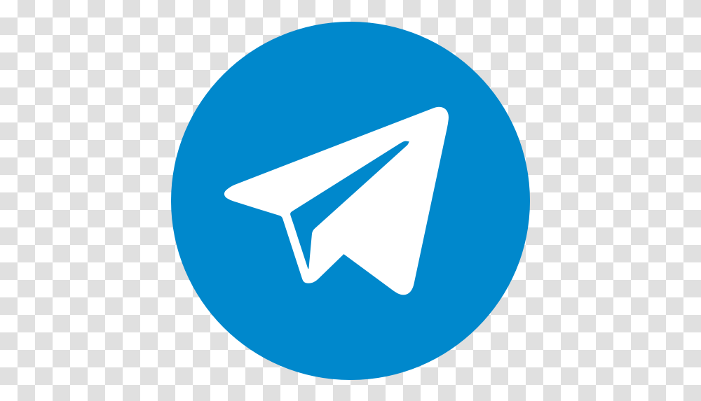 Circle Messenger Round Icon Telegram Telegram Logo, Symbol, Trademark, Text, Recycling Symbol Transparent Png