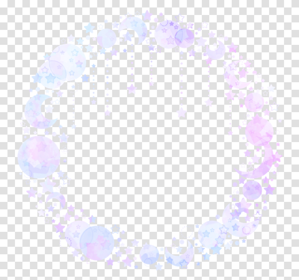 Circle Moon Stars Overlay Tumblr Aesthetic Purple Aaron And Aphmau Background, Floral Design, Pattern Transparent Png