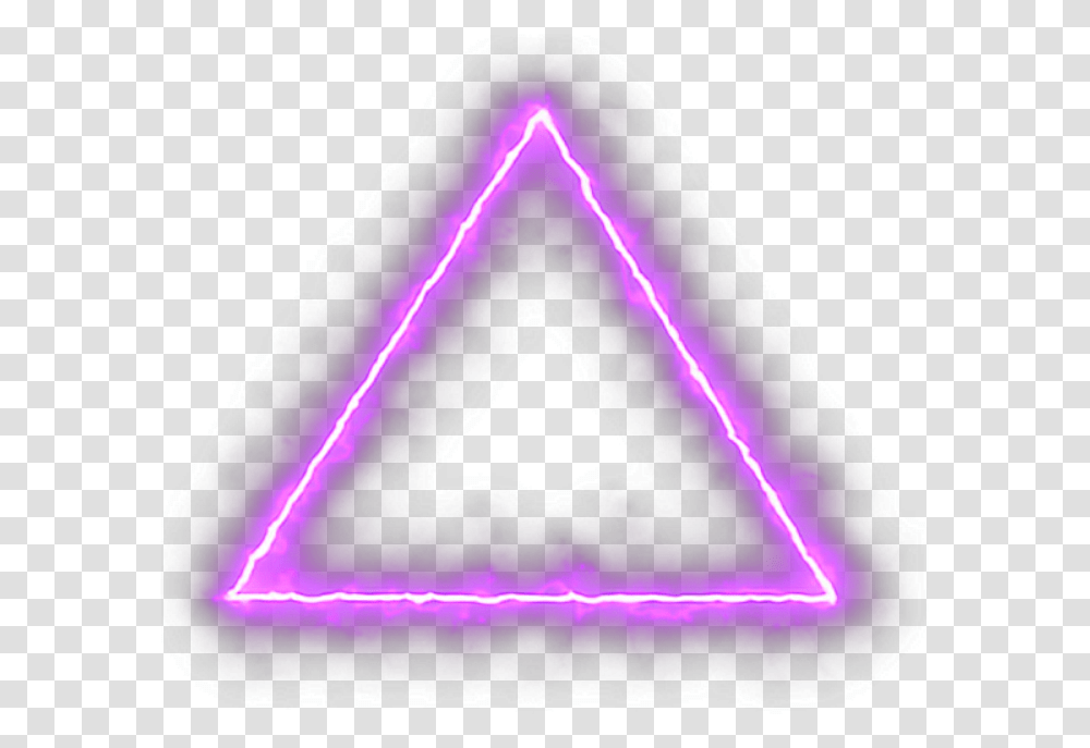 Circle Neoncircle Circleneon Triangle Neontriangle Effect Light Hd, Lamp Transparent Png