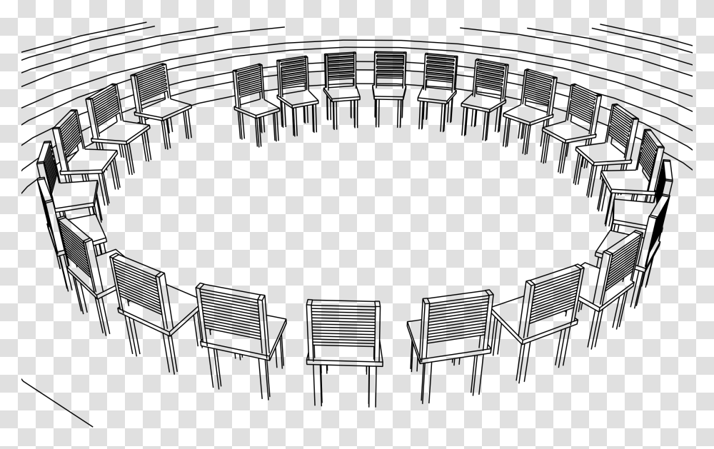Circle Of Chairs With Background Podium Circle Of Chairs, Gray, World Of Warcraft Transparent Png