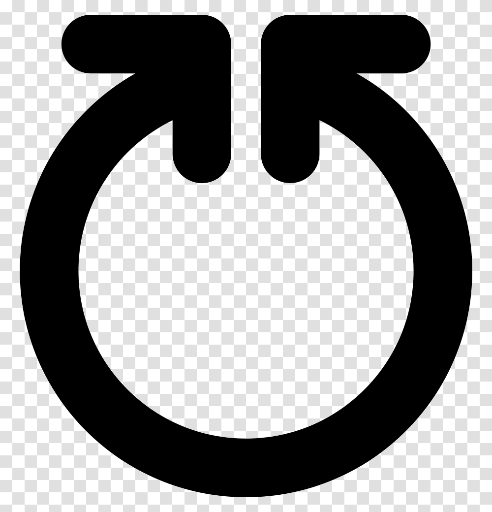 Circle Of Double Up Arrows Aro De Bordar, Stencil, Logo, Trademark Transparent Png