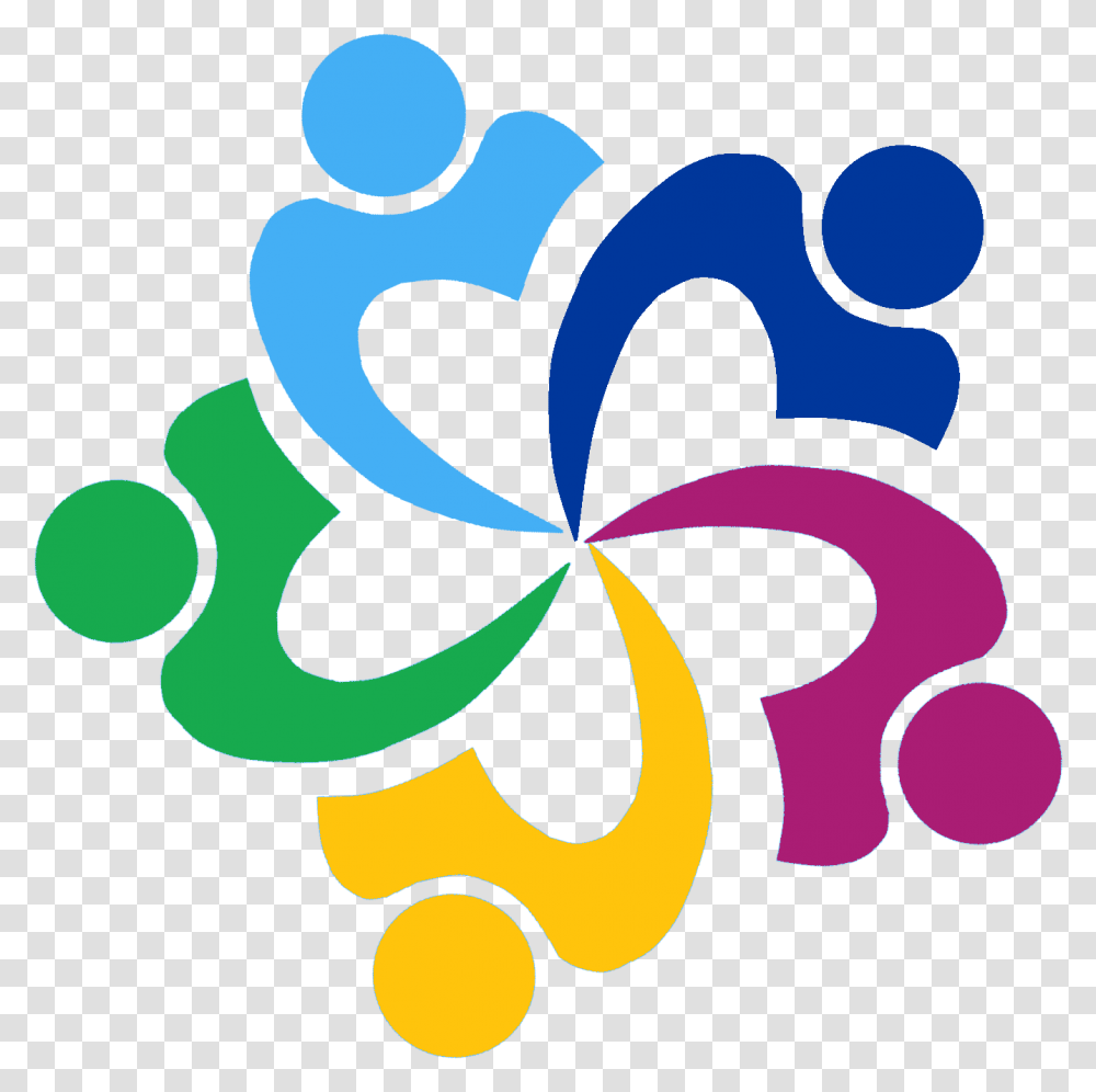 Circle Of People Background Teamwork Icon, Floral Design, Pattern Transparent Png