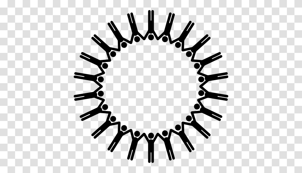 Circle Of People Holding Hands Group With Items, Gray, World Of Warcraft Transparent Png