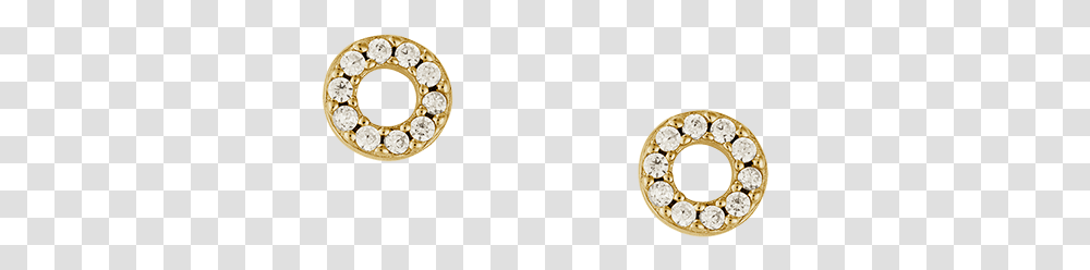 Circle Outline Crystal Stud SetClass Circle, Diamond, Accessories, Plant, Outer Space Transparent Png