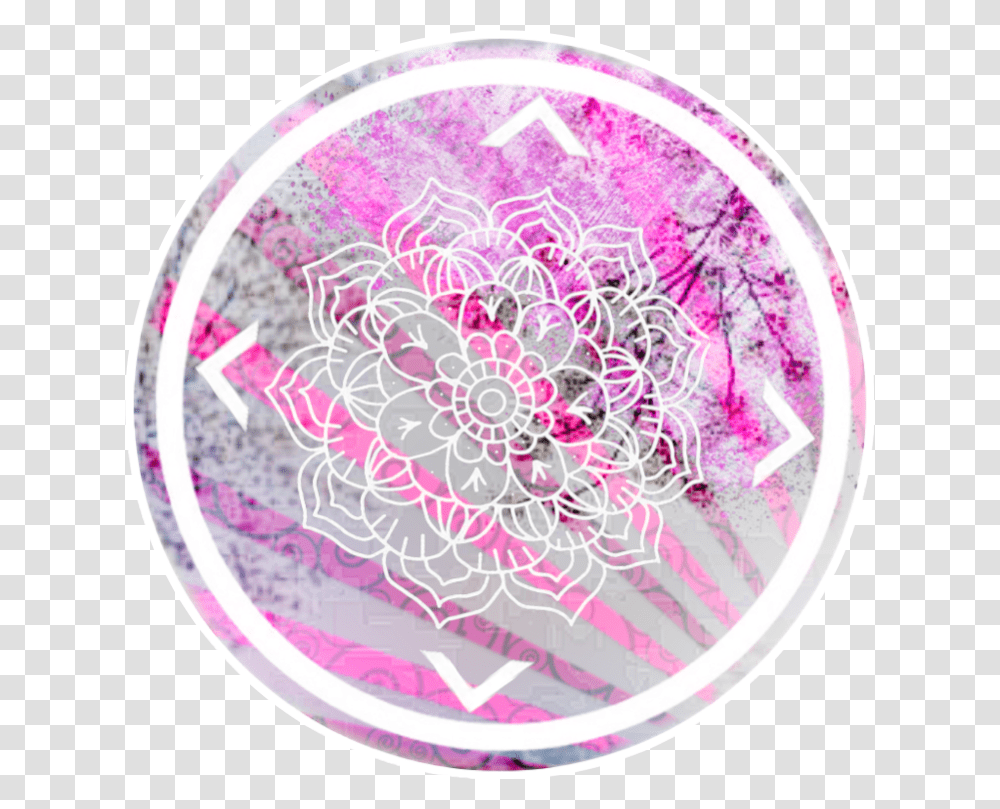 Circle Overlay Pink White Bc Background Circle Pink Overlay, Pattern, Purple, Rug, Birthday Cake Transparent Png