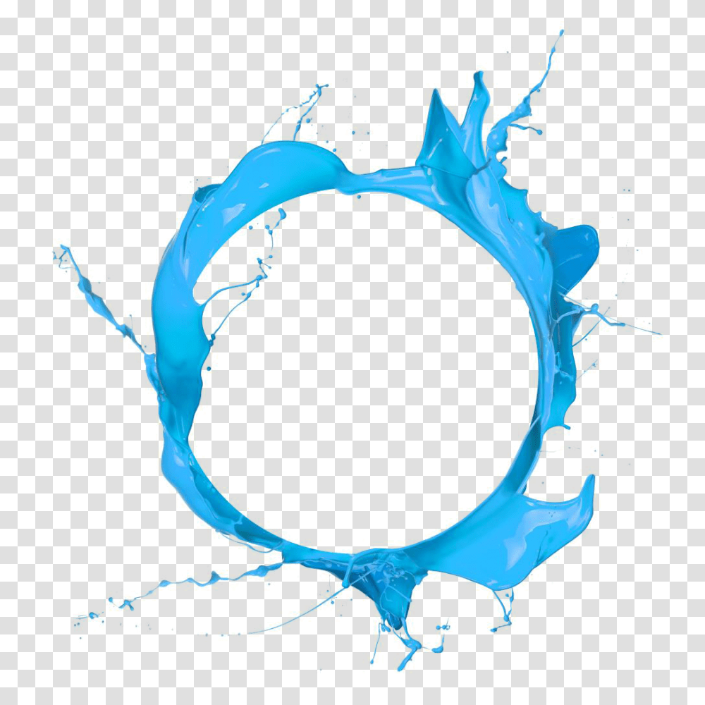 Circle Paint Frame Splash, Apparel Transparent Png