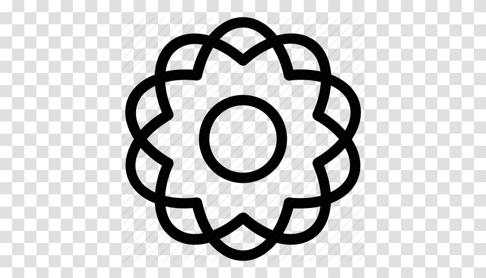 Circle Pattern Creative Design Filigree Flower Round Shape Icon, Piano, Electronics, Alarm Clock Transparent Png