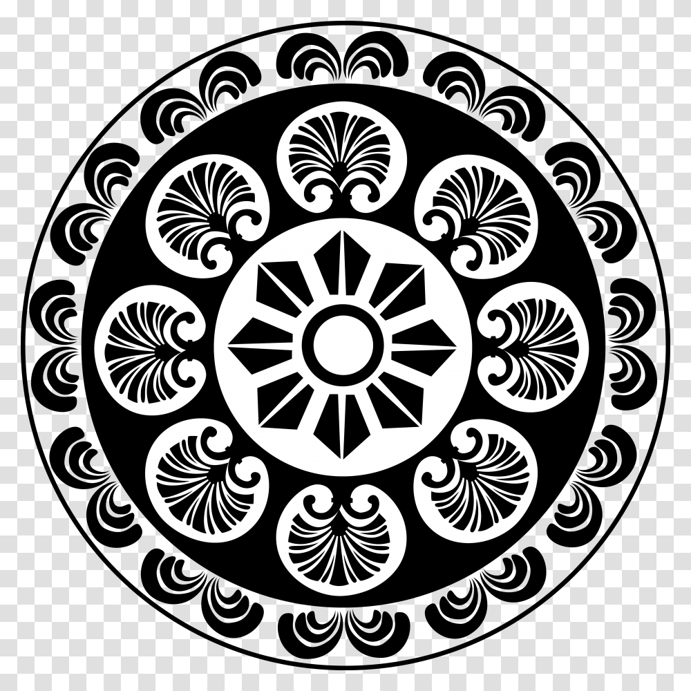 Circle Pattern, Stencil, Rug, Floral Design Transparent Png