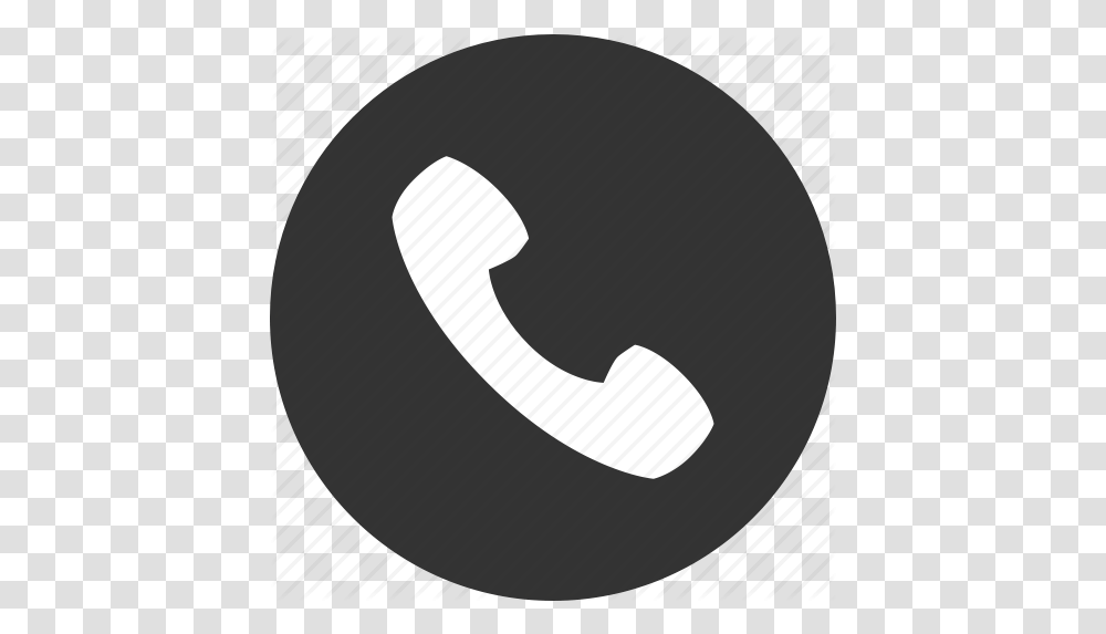Circle Phone Icon Tel Icon, Text, Label, Alphabet, Plant Transparent Png