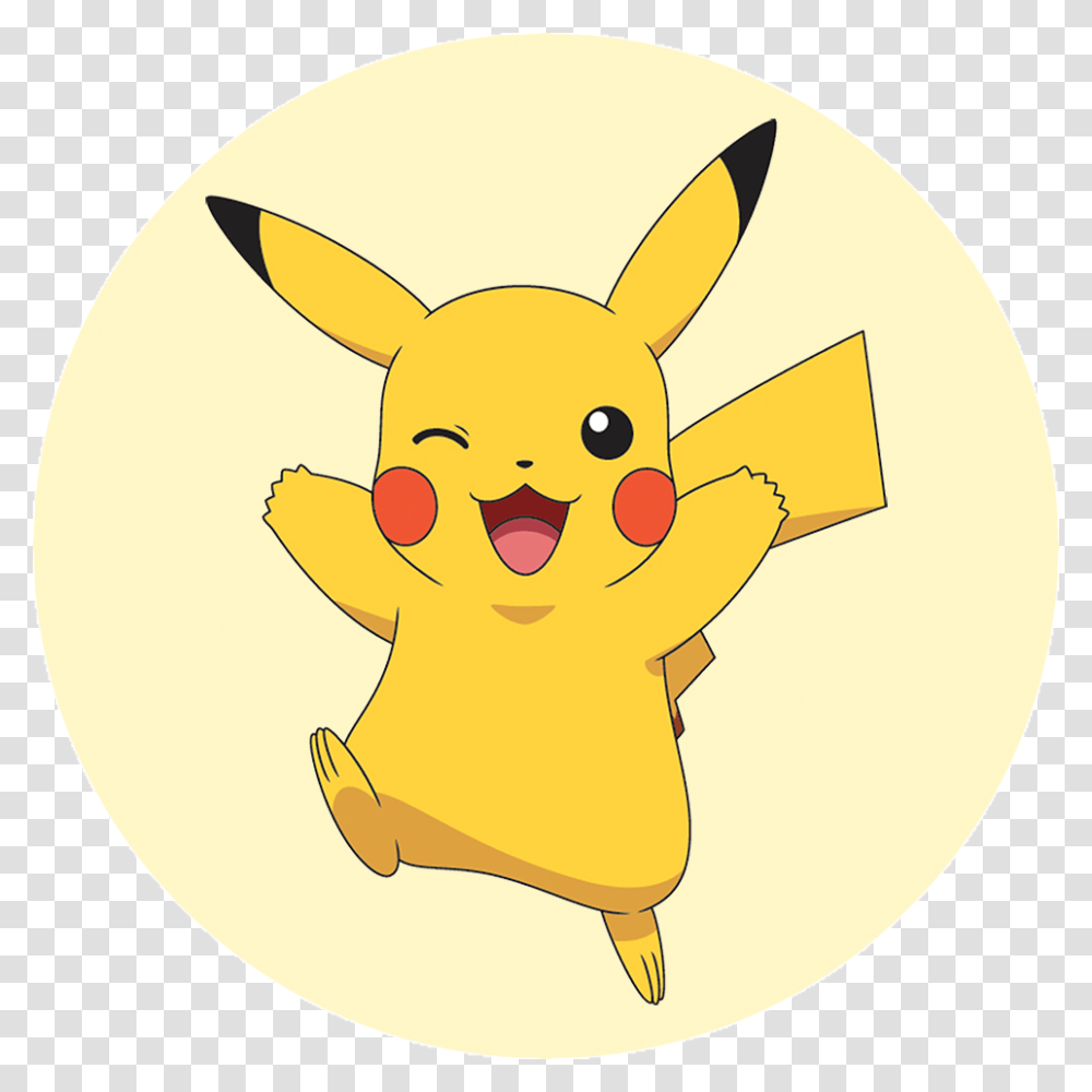 Circle Picture Of Pikachu, Gold Transparent Png