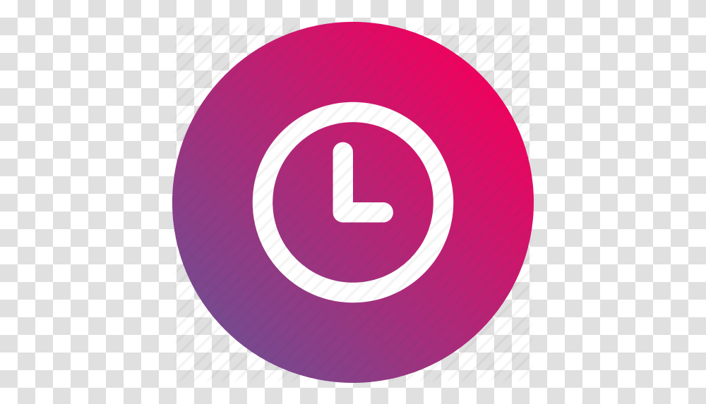 Circle Pink' By Ricardo Cherem Simple Mobile Tools Clock, Text, Home Decor, Number, Symbol Transparent Png