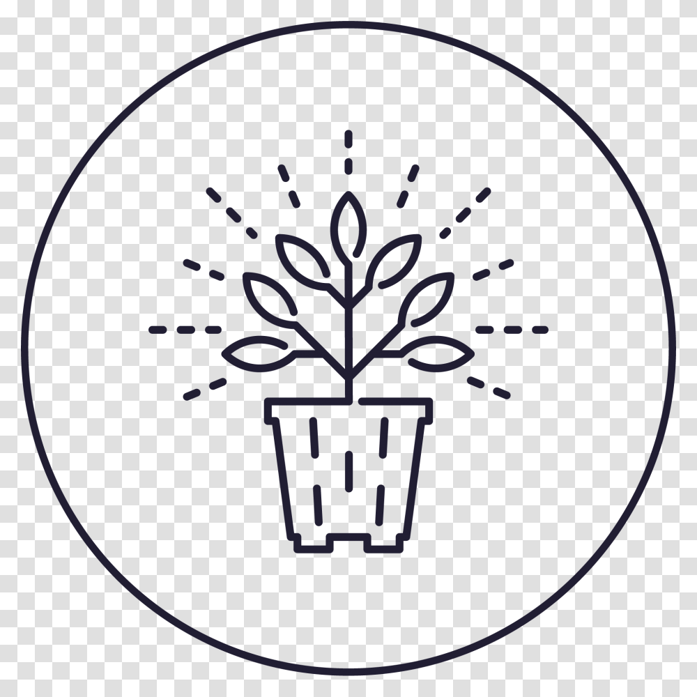 Circle, Plant, Stencil, Label Transparent Png