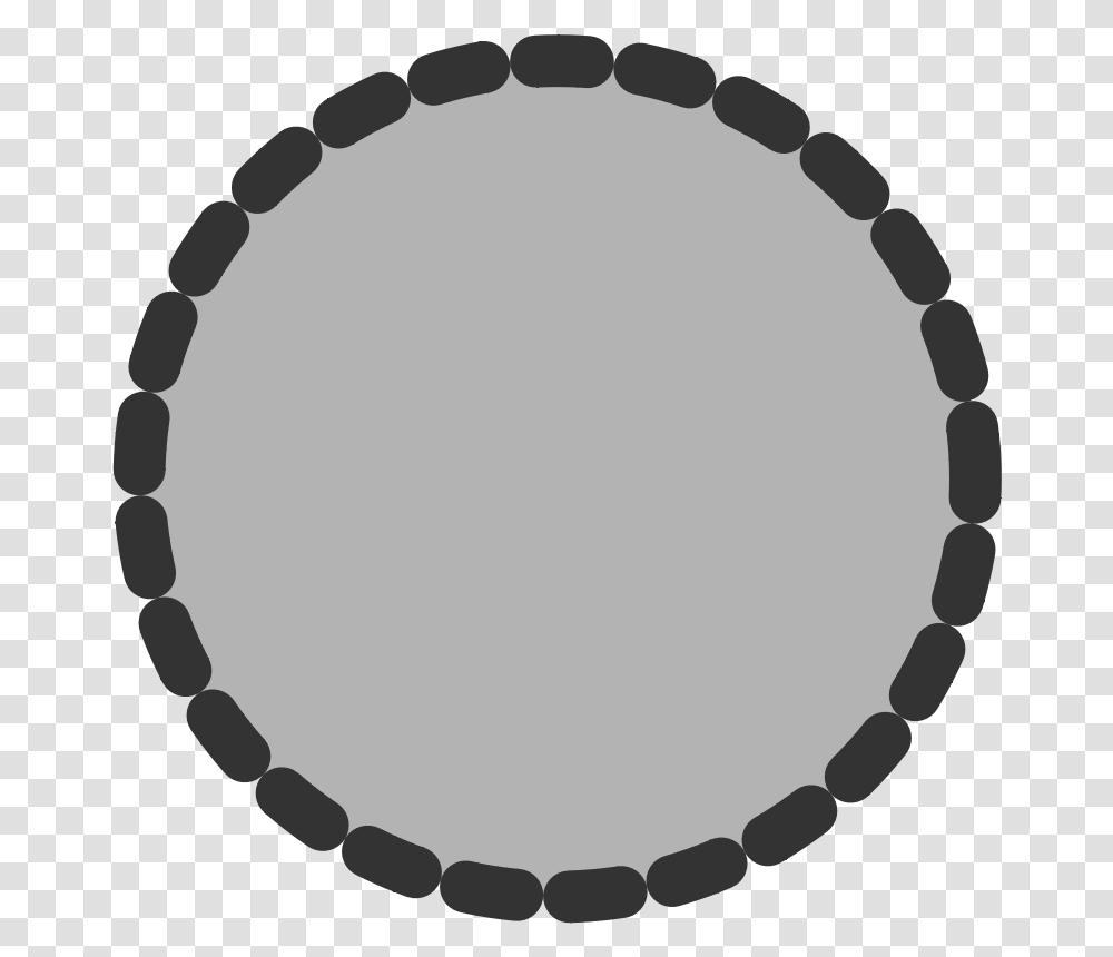 Circle Round Shape Dotted Outline Border Grey Beyaz Ekil, Bracelet, Jewelry, Accessories, Accessory Transparent Png