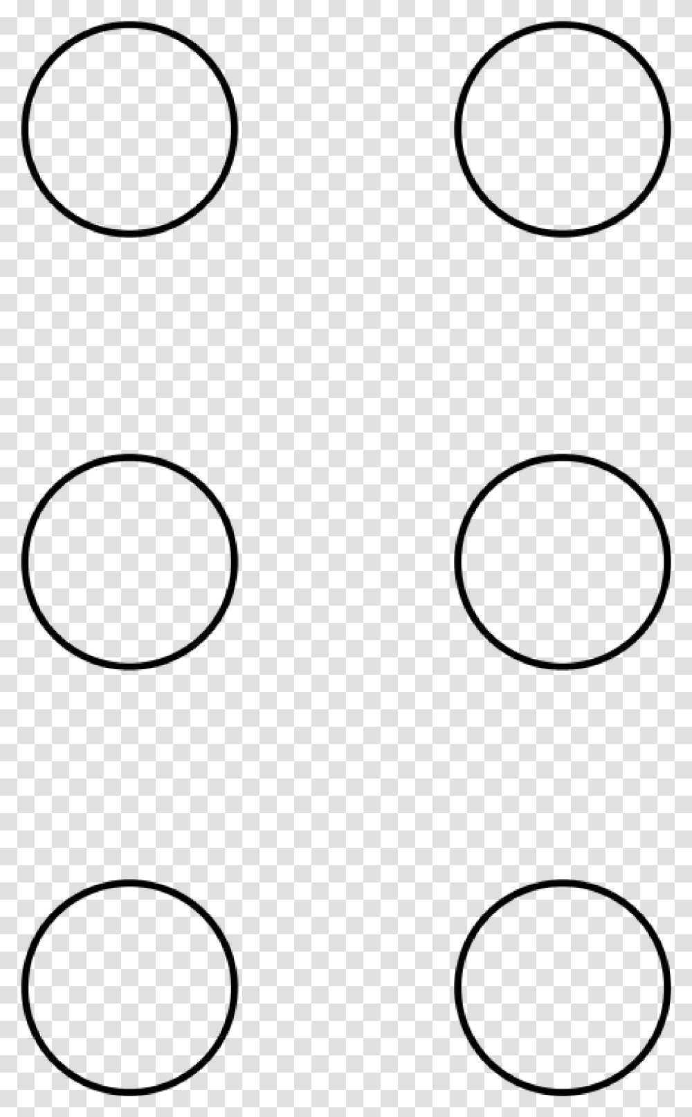 Circle Template Braille Symbol Main Image Empty Braille Cells, Cooktop, Indoors, Texture Transparent Png