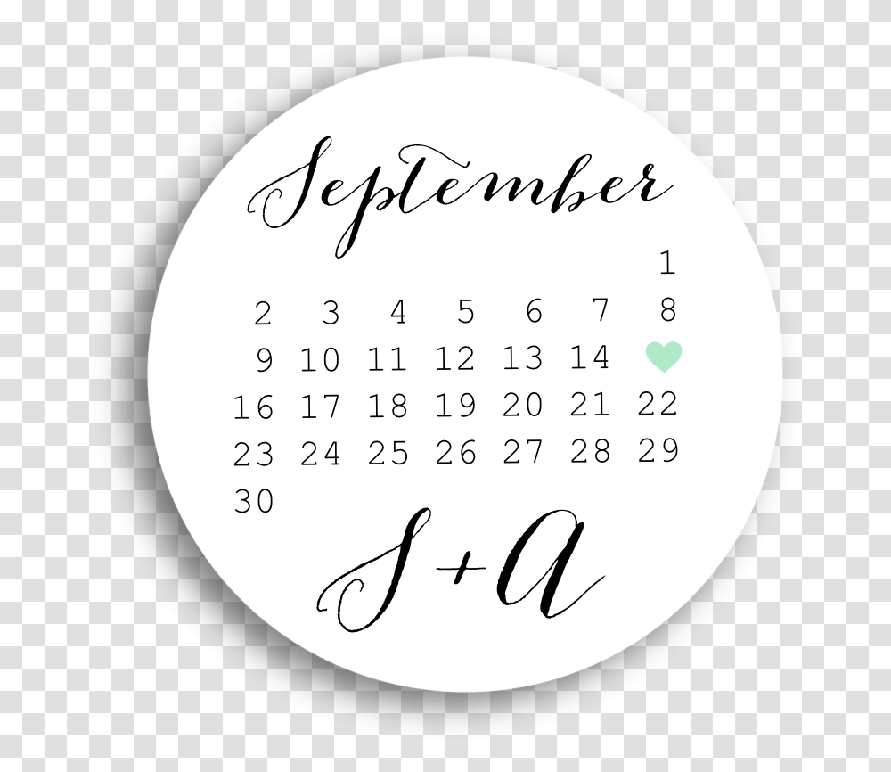Circle, Calendar Transparent Png