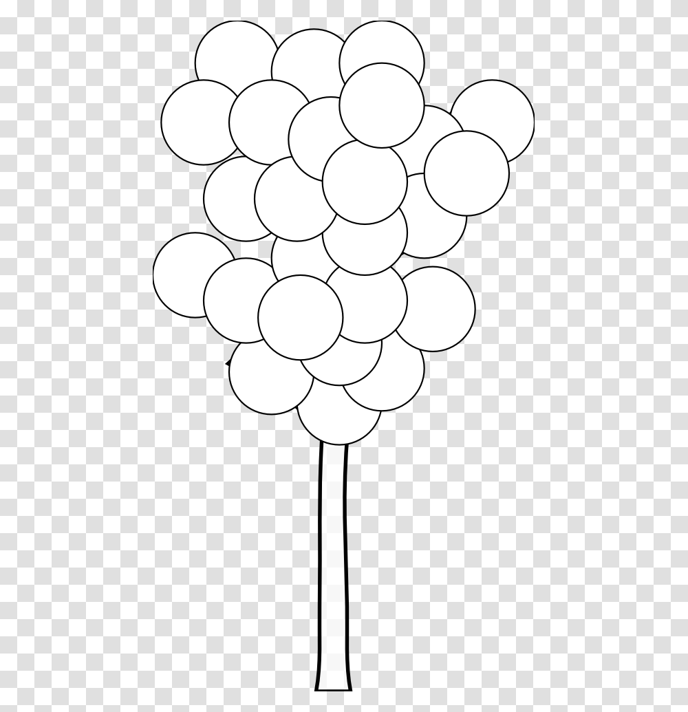 Circle Tree Black White Line Art Coloring Book Colouring Balloon, Sphere, Texture Transparent Png