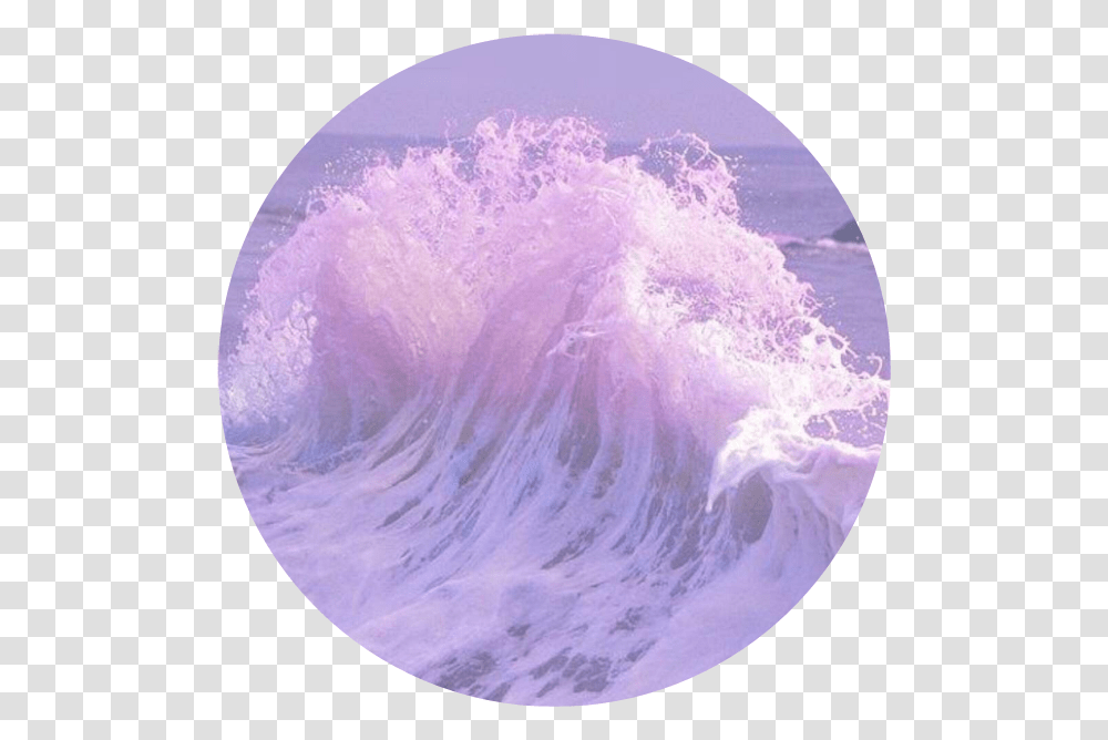Circle Tumblr Aesthetic Mar Quotes Remixit Lavender Aesthetic, Sea, Outdoors, Water, Nature Transparent Png