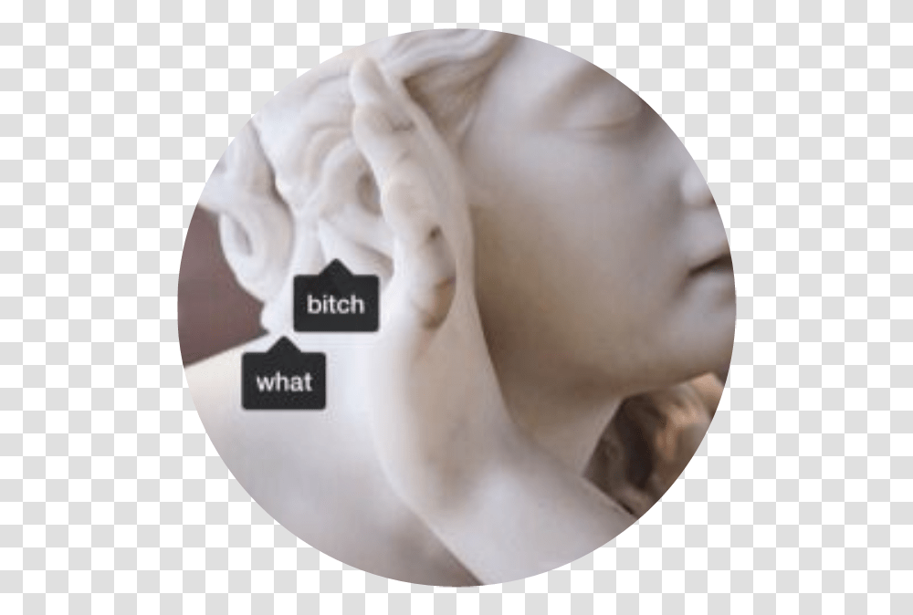 Circle Tumblr Aesthetic Quotes Remixit Crculo, Sculpture, Statue, Person Transparent Png