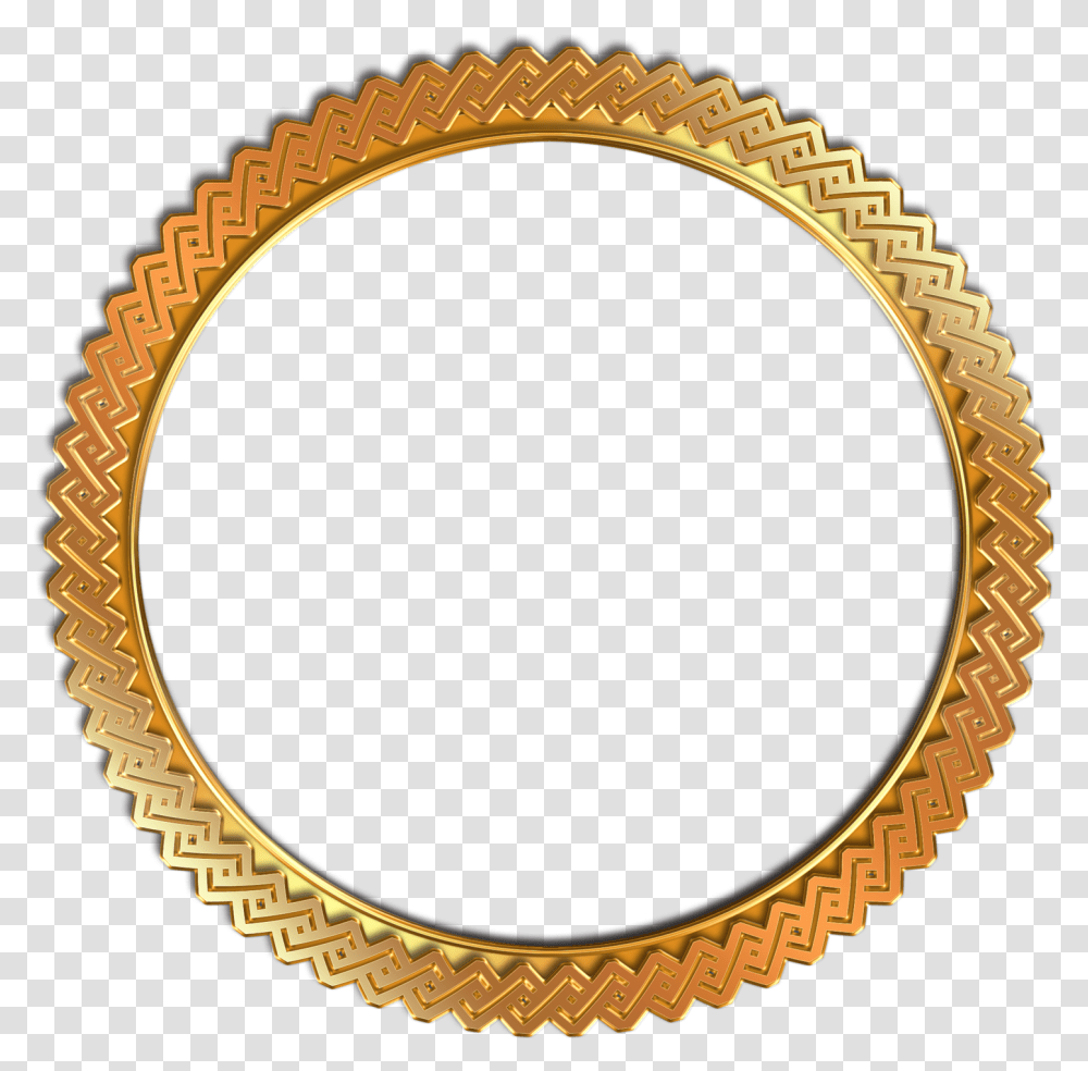 Circle Vintage Photo Frame Golden Round Frame, Bracelet, Jewelry, Accessories, Accessory Transparent Png
