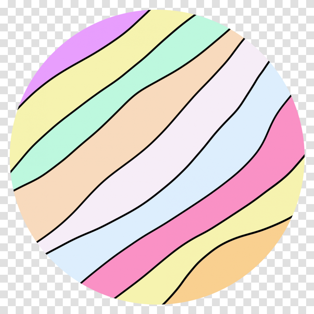 Circle Wavy Lines Colors Pastel Freetoedit Cycling Wheel, Sphere, Clothing, Apparel, Banana Transparent Png