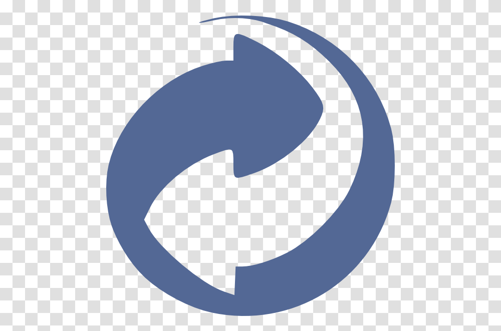 Circle With Arrow Logo Punto Verde Simbolo, Spiral, Coil, Moon, Outer Space Transparent Png