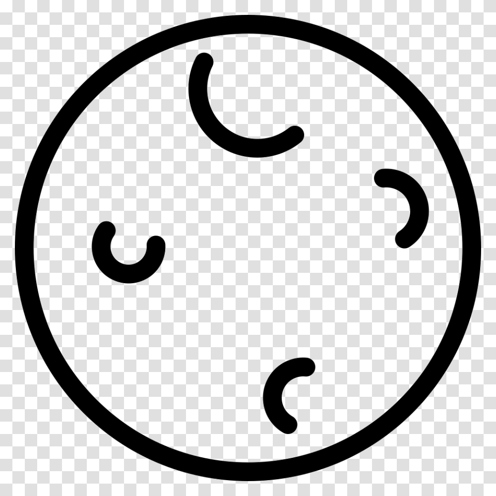 Circle With Curved Lines Inside Icon Free Download, Number, Stencil Transparent Png