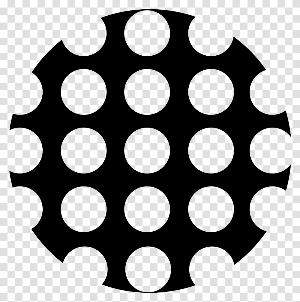 Circle With Dots Black N White Pictures For Newborn Vision, Texture, Stencil, Rug, Chess Transparent Png