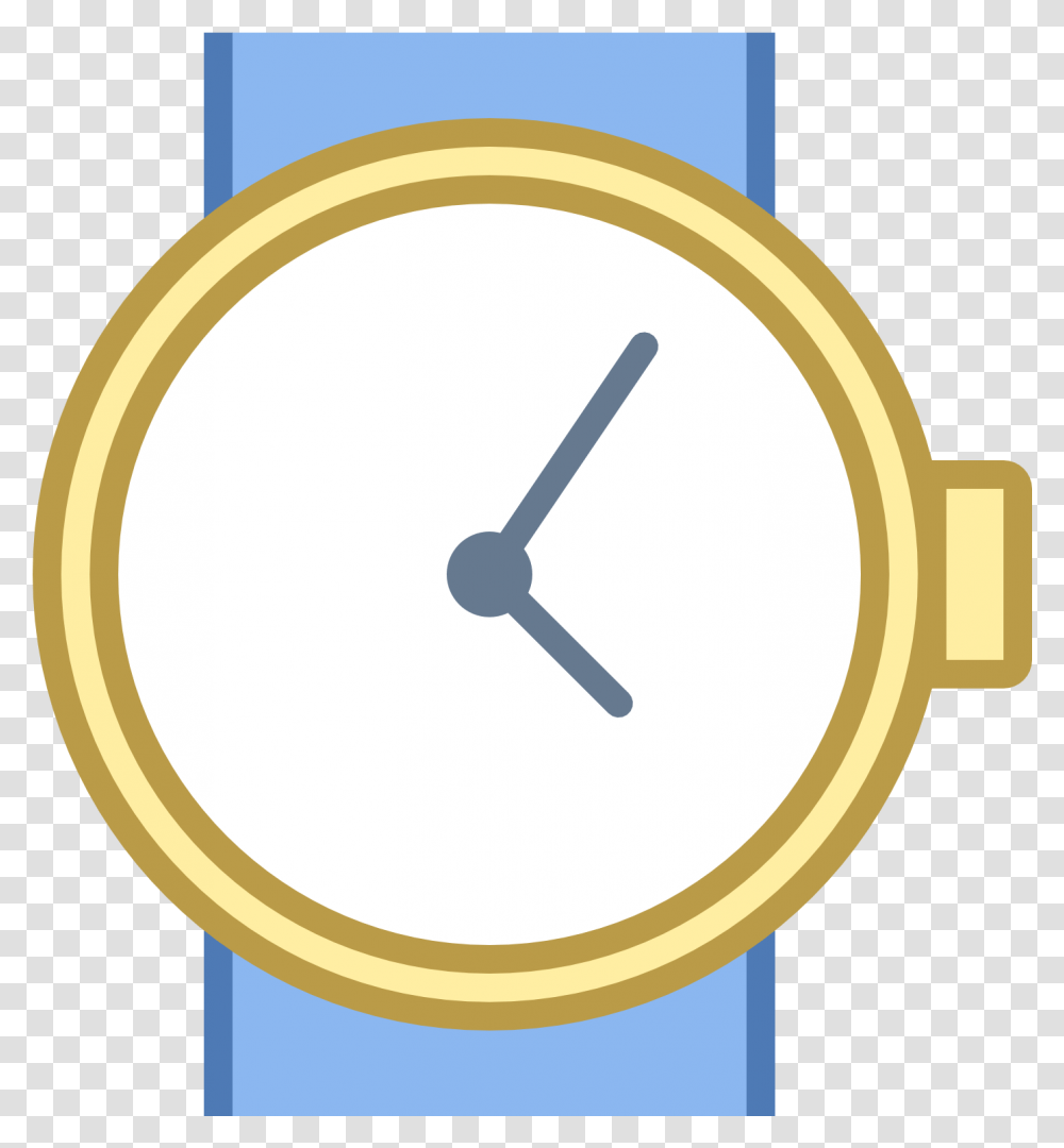 Circle, Wristwatch, Gold, Analog Clock, Tape Transparent Png