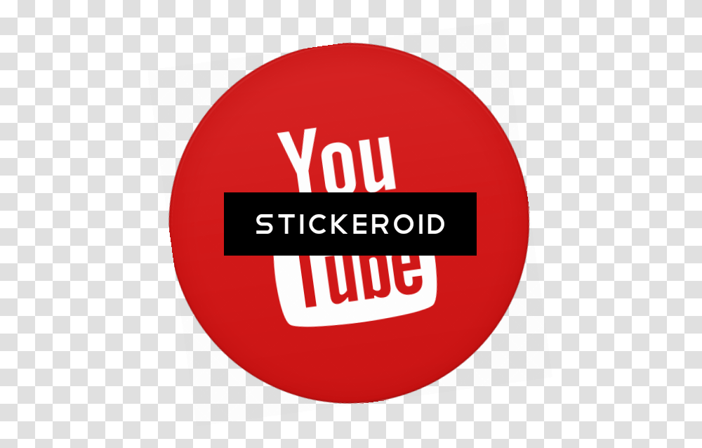 Circle Youtube Icon Youtube, Label, Logo Transparent Png