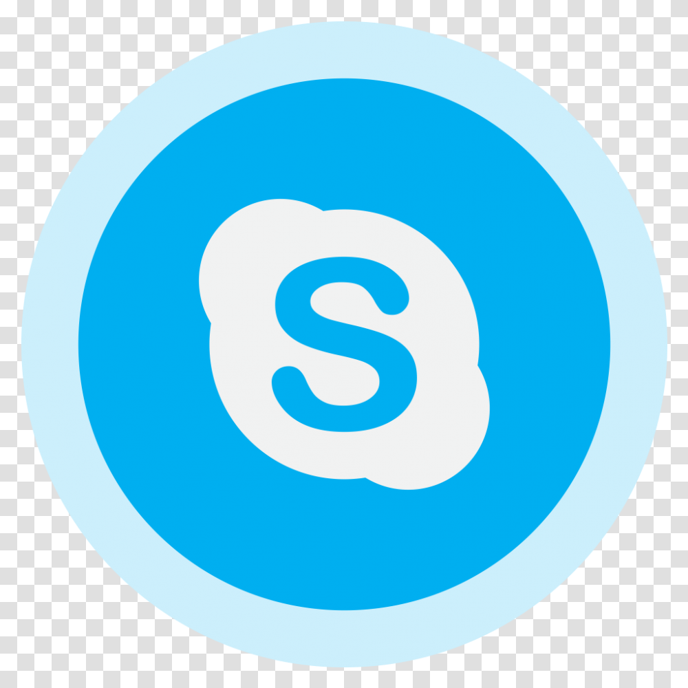 Circled Skype Logo Image Purepng Free Social Media Flat Icon, Number, Symbol, Text, Word Transparent Png