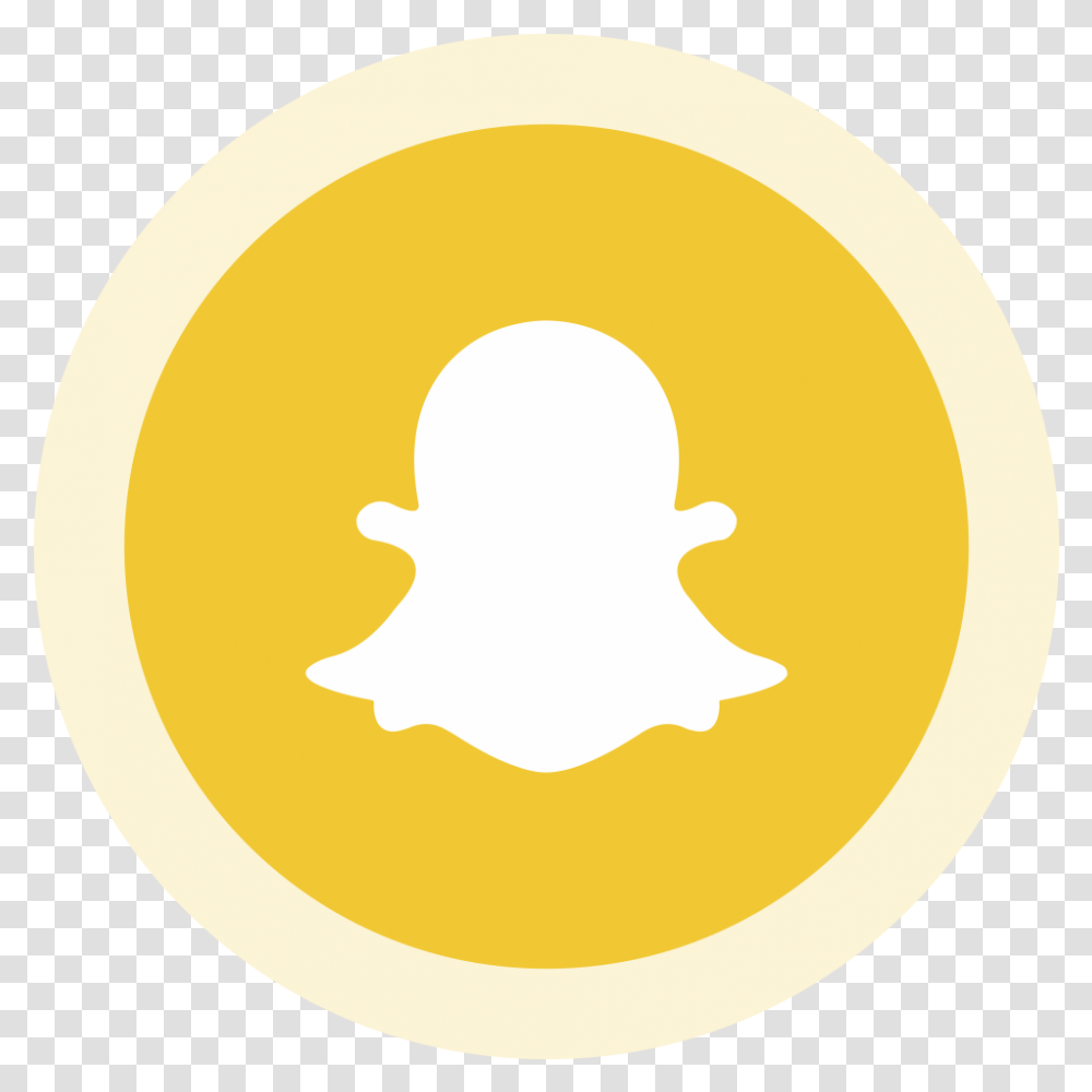 Circled Snapchat Logo Image Snapchat Logo Black And White, Outdoors, Food, Nature, Plant Transparent Png