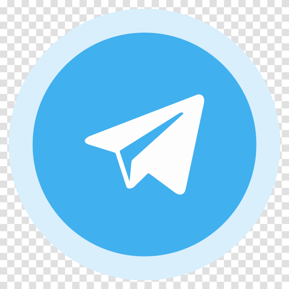 Circled Telegram Logo Image Telegram Logo, Trademark, Sign Transparent Png