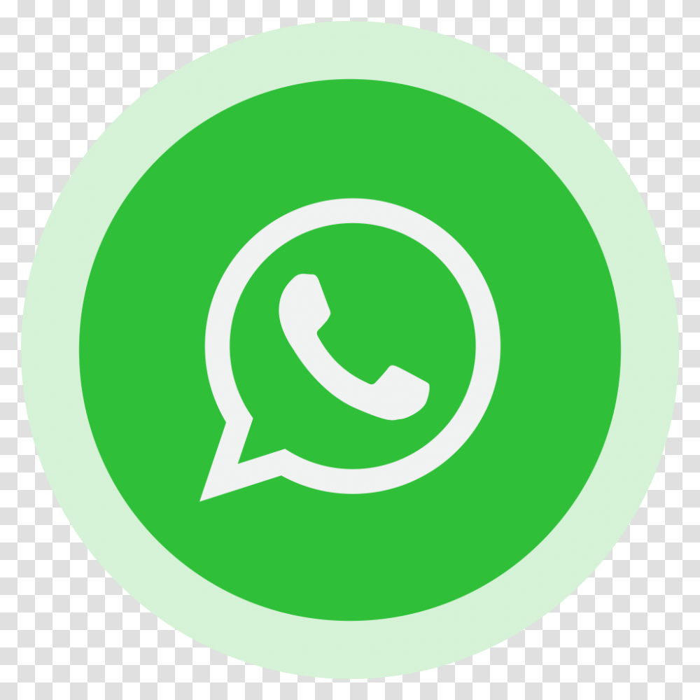 Circled Whatsapp Logo Image Whatsapp Logo, Label, Trademark Transparent Png