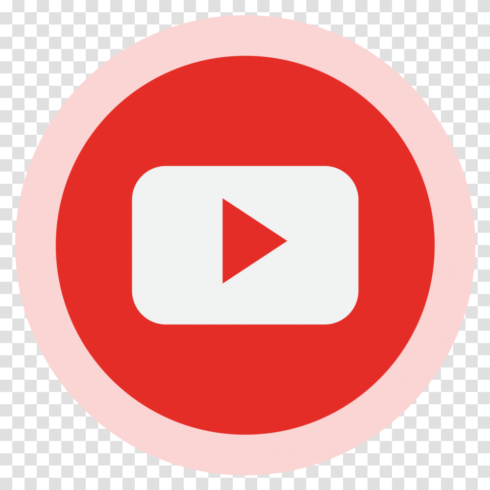 Circled Youtube Logo Image Youtube Logo, Symbol, Text, Trademark, Sign Transparent Png