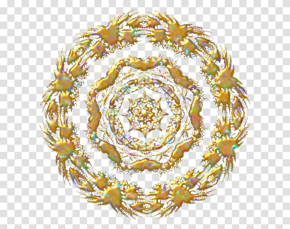 Circleornamentfloral Design Circle, Pattern, Fractal, Chandelier, Lamp Transparent Png