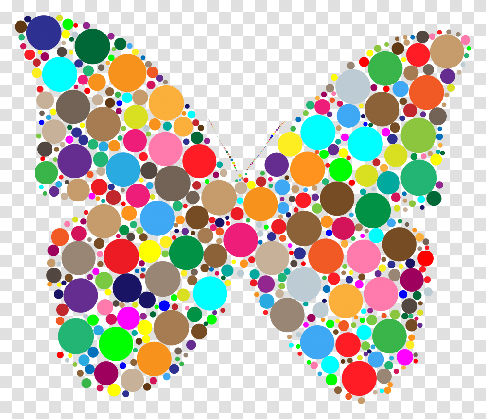 Circles Butterfly Big Image Butterfly With Circles, Pattern, Lighting Transparent Png