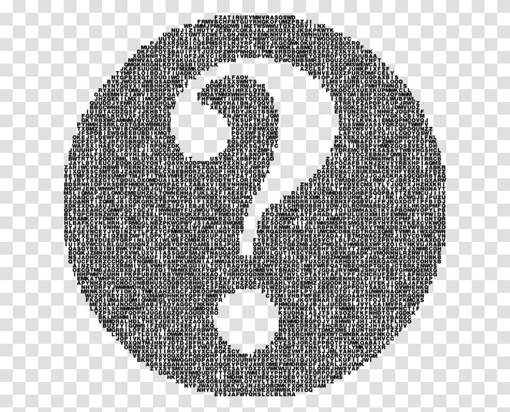 Circlesymbolnumber Question Mark In The Negative, Gray, World Of Warcraft Transparent Png