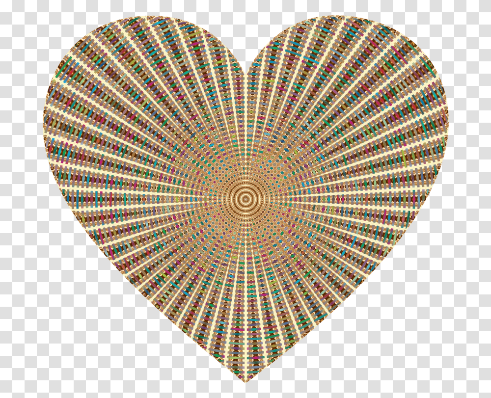 Circlesymmetryheart Clipart Royalty Free Svg, Rug, Knitting, Tapestry, Ornament Transparent Png