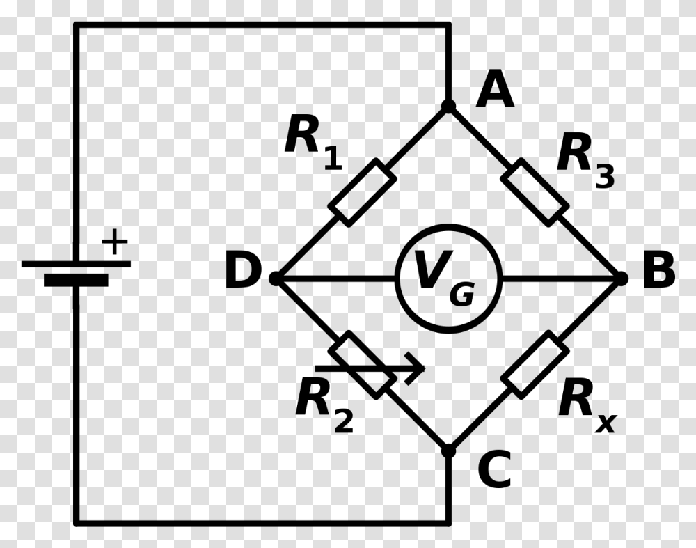 Circuit Diagram Of Wheatstone Bridge, Gray, World Of Warcraft Transparent Png