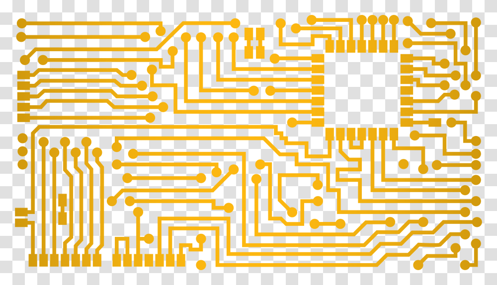 Circuit Diagram Printed Electric Circuit Board Electronic Circuit Board, Pac Man, Maze Transparent Png