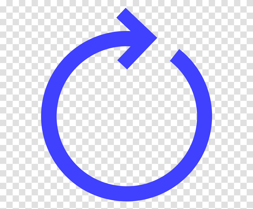 Circular Arrow Icono Flecha Circular, Symbol, Moon, Outer Space, Night Transparent Png