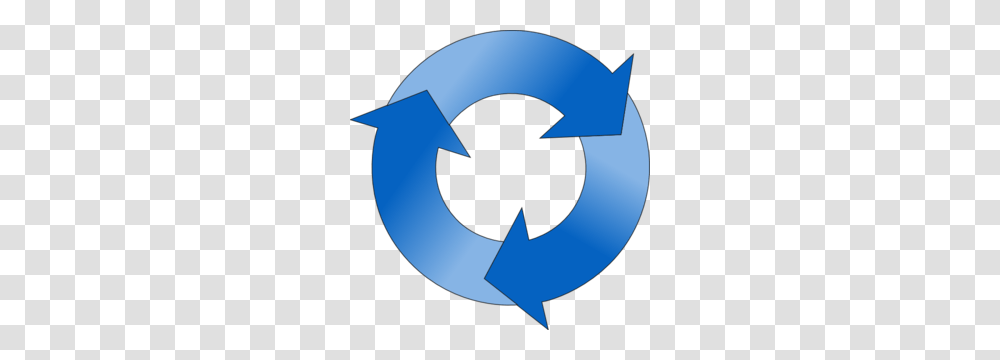 Circular Arrow In Blue Hues, Recycling Symbol, Lamp Transparent Png
