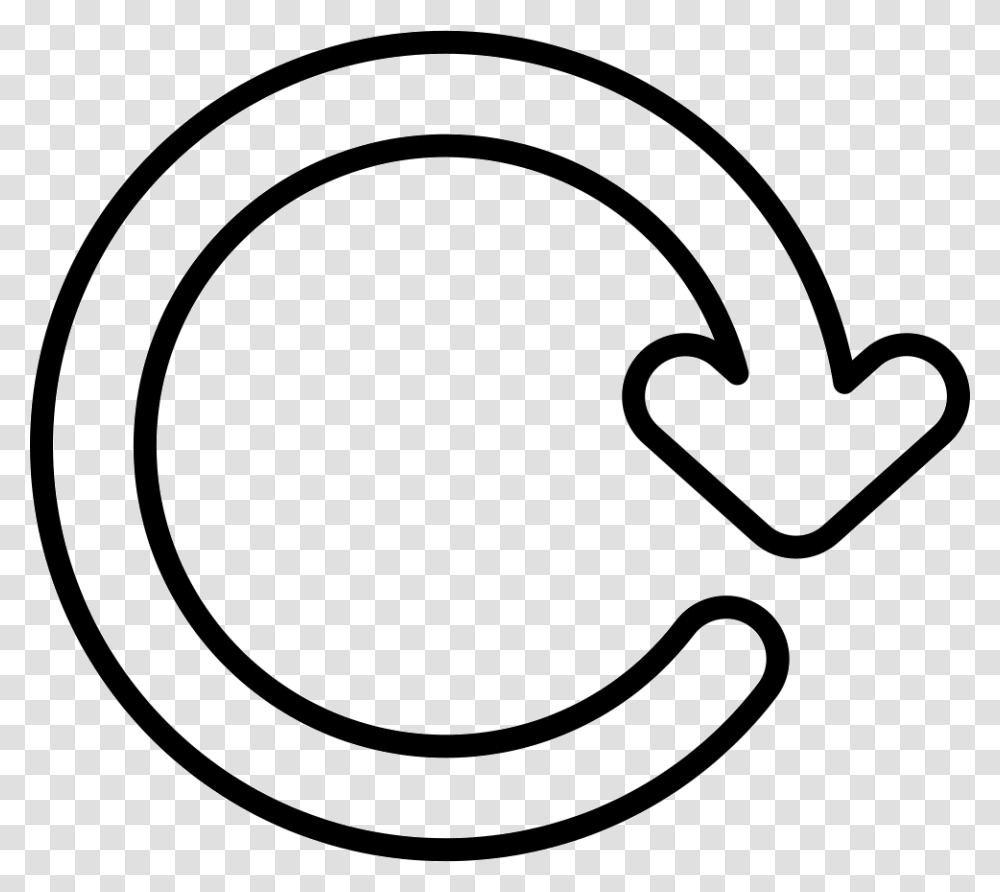 Circular Arrow Outline White Circle Arrow Icon, Label, Logo Transparent Png